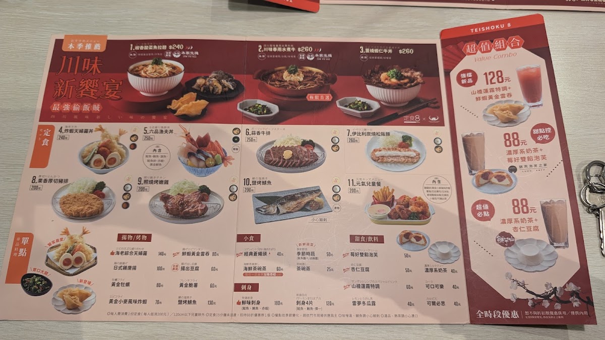 Menu Teishoku 8 Carrefour Chongxin Branch-7