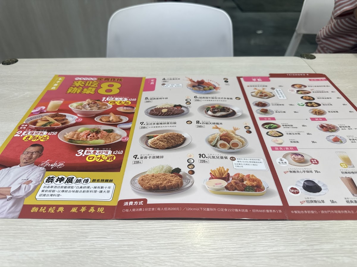 Menu Teishoku 8 Carrefour Chongxin Branch-8